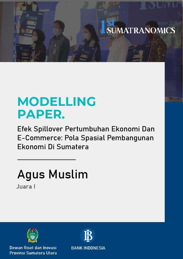 efek spillover pertumbuhan ekonomi dan e-commerce pola spasial pembangunan ekonomi di sumatera
